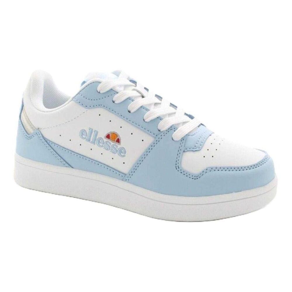 Ellesse Womens/Ladies Nole Athletic Sneakers / White/Skyblue Washed